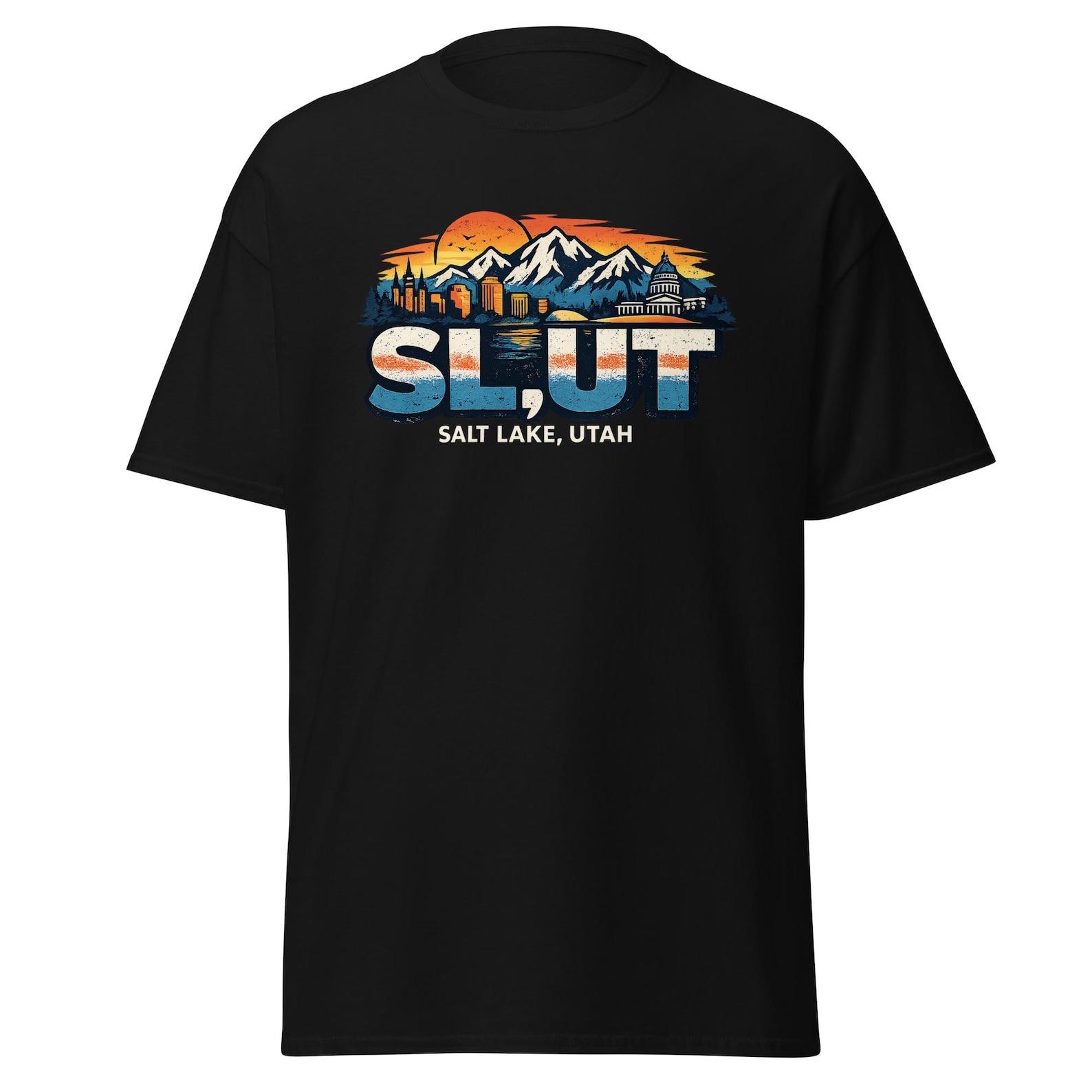 SL,UT - Funny Salt Lake Utah T-Shirt, Unisex S