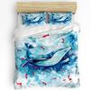 Animal Green Fish Duvet Cover Bed Bedding Set For Double Home Textile Quilt Cover Pillowcases Bedroom Bedding Set (No Sheet)