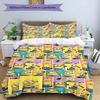 3pcs Duvet Cover Set (1*Duvet Cover + 2*Pillowcase, Without Core), Minions Print Bedding Set, Bedroom Decor, All‑Season, Birthday Gift