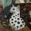 10 Inch Spotted Cat Wind Spinner Rotating Wind Chime with 360 Hook for Courtyard Balcony Spring Summer Decor Elegant Gift for Friends