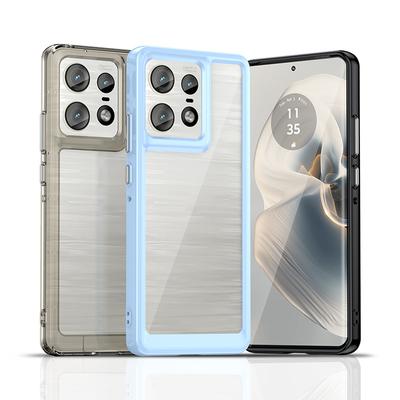 Transparent Colorful TPU Case for Motorola Moto Edge 50 Pro Fusion Protective Cover Clear Shockproof Full Protection Cover