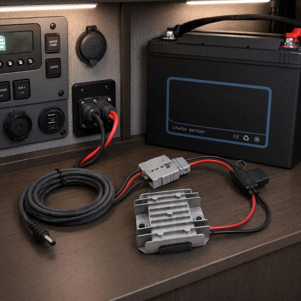 Anderson Plug DC Boost Converter Waterproof Power Converter Power Adapter for Starlink Mini Truck