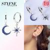 Authentic copper Colored Zircon Earring Star Shape Moon Fourleaf Shamrock Butterfly Knot Zircon Earring Women Gift Accessory Jewellery