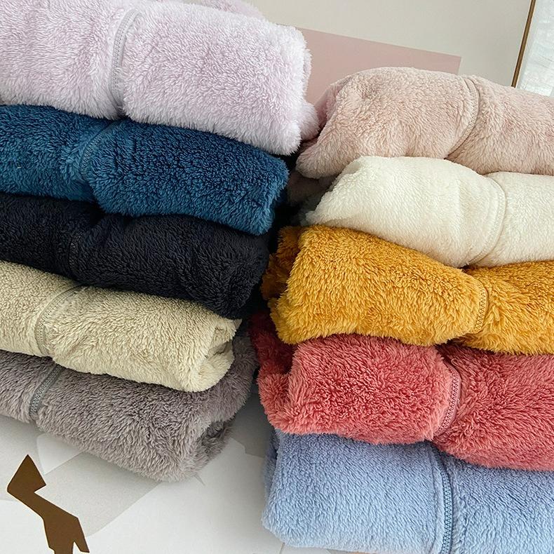 Herbst- und Winter Damen Langstapel-Polarfleece-Reißverschlussjacke Plüsch-Cardigan Korallenfleece-Jacke