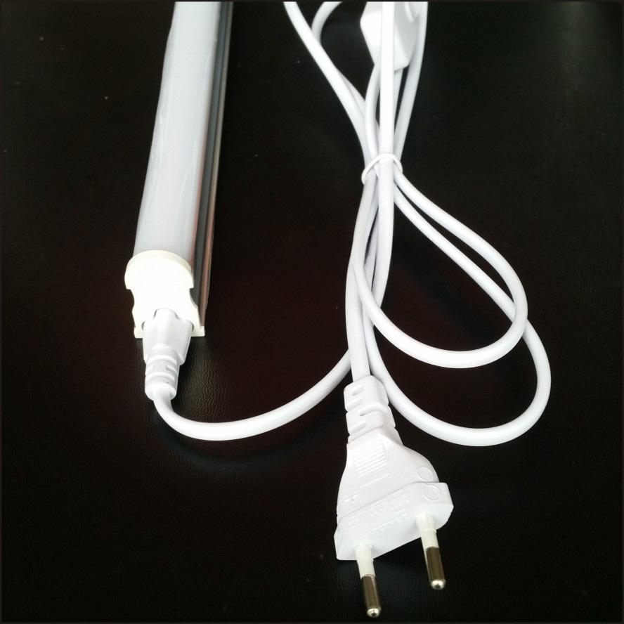 1.8m European Standard Round Plug with Switch for T5/T8 Lamp Bracket