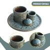 Incense Burner Candles Holder Accents Home Furnace Desk Gift Sage for 3mm Sticks