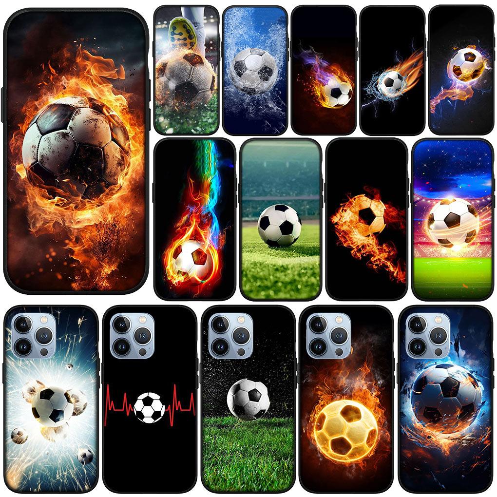 Sports Soccer Football Soft Phone Cover for Apple iPhone 16 11 Pro XS Max X XR 6 7 8 6S Plus + SE 2022 8+ Silicone Case