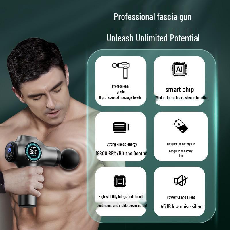 VTT Fascia Gun Electric Muscle Massager with Long Battery Life - Ideal Business Gift and Souvenir Massage Device Set