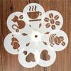Cappuccino Templates Coffee Stencils Powdered Sieve Tools Coffee Printing Model Foam Spray Mold