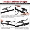 Conjunto de Pinças de Freio de Estacionamento de Bicicleta V-Brake Conjunto de Pinças de V-Brake de Tração Linear para Bicicleta Pastilhas de Freio de Bicicleta Adequadas para Estrada Bmx