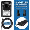 1500L/H Submersible Water Pump, 25W Ultra Quiet Aquarium Pump with 48hs Dry Burning, Fountain Pump with 5ft Power Cord and 2 Nozzles, Water Pump for A