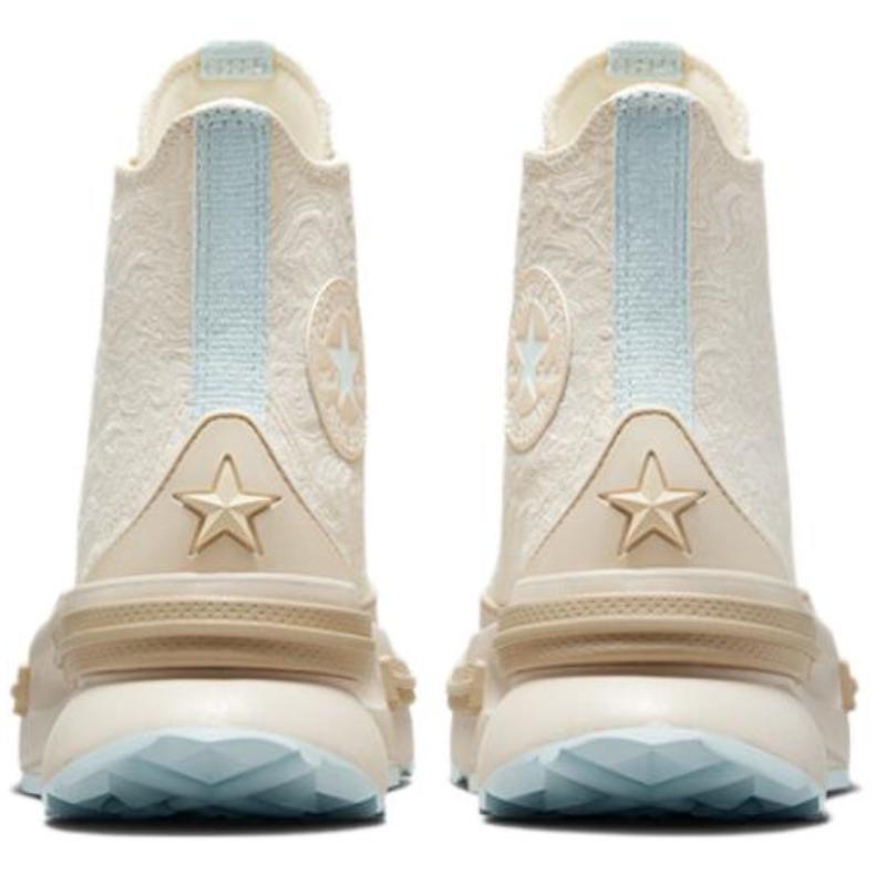 Converse Run Star Legacy CX Platform Swirl Jacquard Versatile Everyday High-Top Canvas Unisex Beige