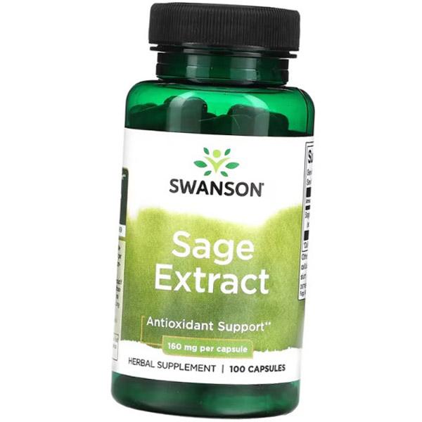 

Екстракт шавлії, Sage Extract 160, Swanson 100капс (71280379) 100caps