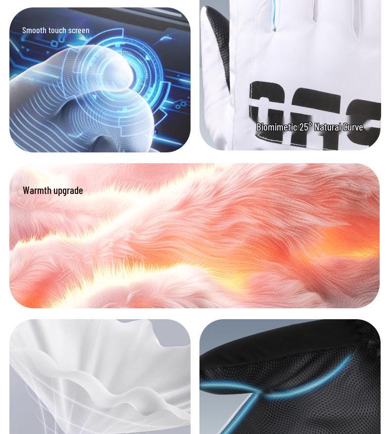 Men's Winter Ski Riding Gloves, Windproof, Touchscreen, Warm Cold Protection for Harbin Northeast Weather.