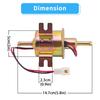 12V/24V Universal Electric Fuel Pump Low Pressure Bolt Fixing Wire Diesel Petrol HEP-02A For Car Carburetor Motorcycle ATV