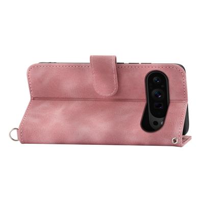 For Google Pixel 9 Pro XL Leather Case Flower Pattern Phone Protector with Multiple Card Slots