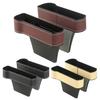 Car Seat Gap Filler Organizer Faux Leather Storage Box with Phone Slot Sunglasses Compartment RFID Protection Non-Slip Silicone Universal Car