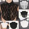 Fashion Solid Shirt Lace False Collar White Black Blouse Vintage Detachable Collars Women Clothes Accessories