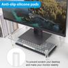 Laptop Computer Support Rack Space Saving Monitor Risers Transparent Clear Acrylic Printer Stand for Home and Office