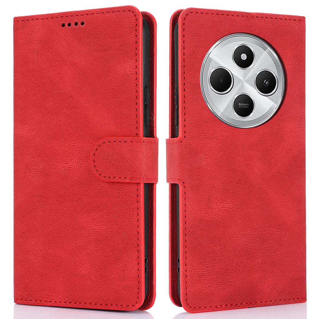 For Xiaomi Poco C75 4G/Redmi 14R 5G/14C 4G Case PU Leather Phone Cover with Wallet Stand View