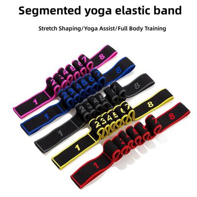 Fitness-Spannband mit digitalem Dehnen Yoga Pilates Tanzstil 8 Abschnitte