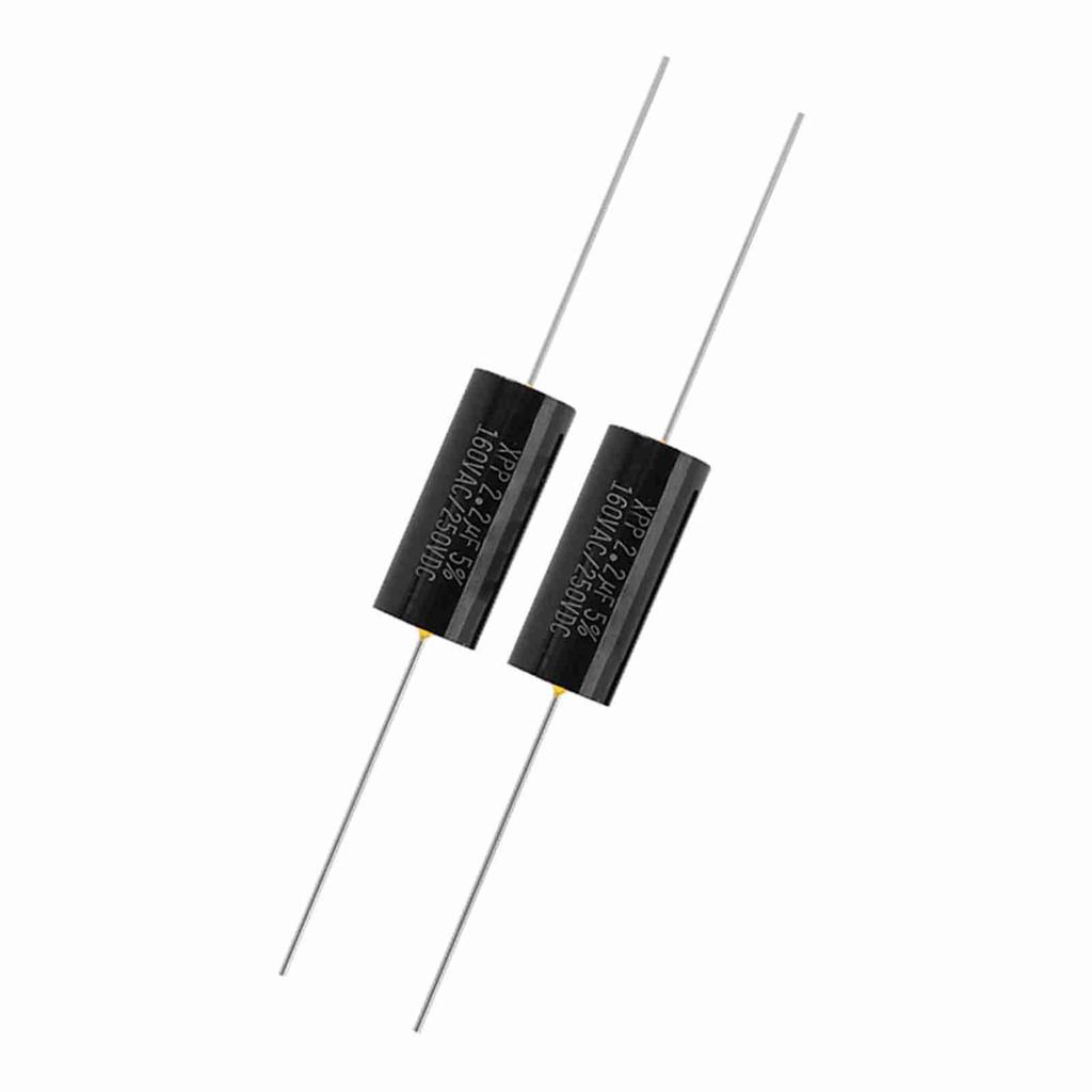 2PCS Kondensator Frequenz Teiler Kapazität o Lautsprecher Kondensator (2,2 µF)