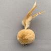 2pcs Random Color Plush Ball Feather Cat Teaser Stick For Changing Heads Cat Toy Plush Interaction Kitty Pet Toy