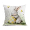 Osterhase Ostereier Kissen Kissenbezug Polyester Kissenbezug Dekokissen Kissenbezug Haus Auto Sofa Dekor