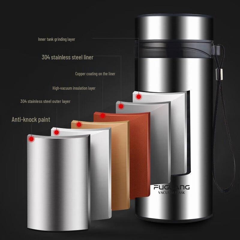 Fuguang 304 Stainless Steel Vacuum Tea Infuser Mug