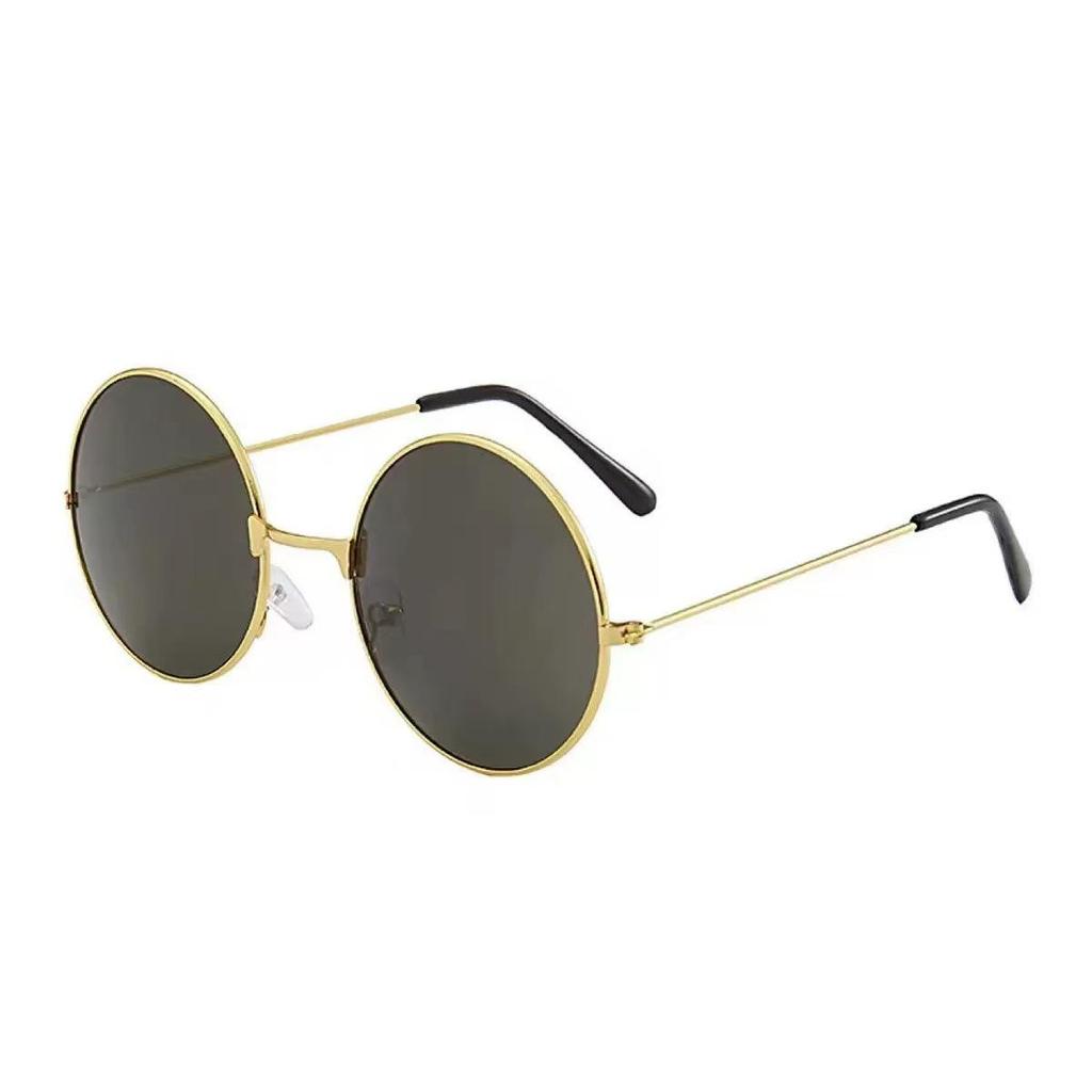 Retro Round Metal Sunglasses - Unisex Prince & Harry Potter Style, Perfect for Weddings