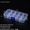 Rectangular Transparent PP Plastic Storage Box for Stationery, Cards, Hardware, Jewelry, and Fishing Gear