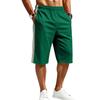 Pantaloncini Sportivi Estivi da Uomo in Maglia Traspirante con Elastico a Rete Sette Quarti Larghi da Spiaggia Uomo