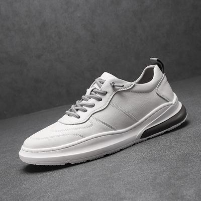 Fashion Italian Fashion Breathable Men Sneakers Outdoor Casual Leather Hiking Shoe Antiskid Skateboarding Shoes Brand Designer Flat Shoe