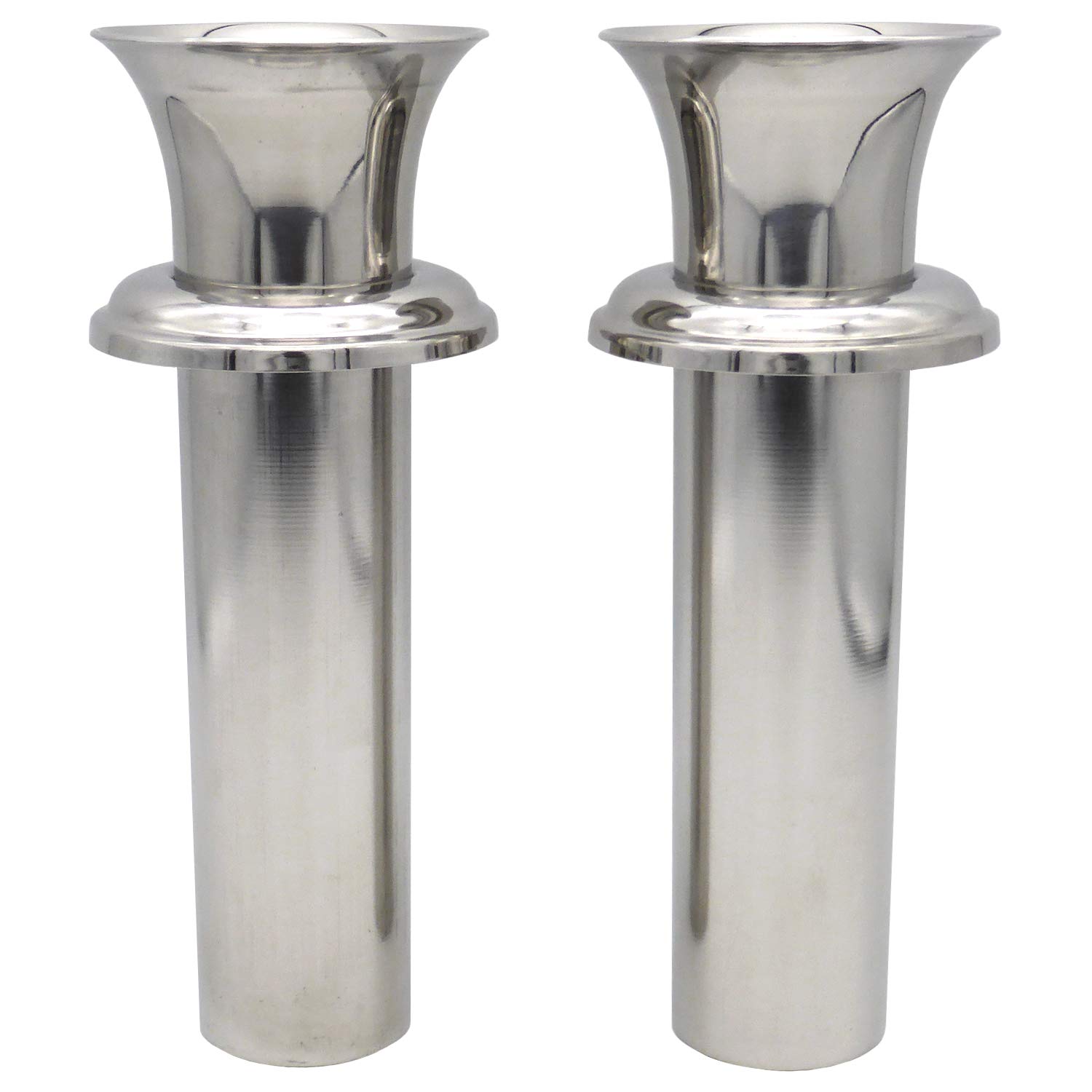 

[Grave Vase] W-44 Large, Premium Stainless Steel, Set of 2, Upgrade Your Grave Vase to a High-Quality One by Simply Inserting the W-44 Large Flower
