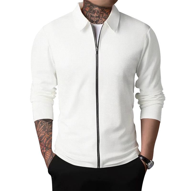 2023 Herren Waffelstrick Reversjacke: Trendiger Outdoor-Sportstil für mittlere und junge Jahre