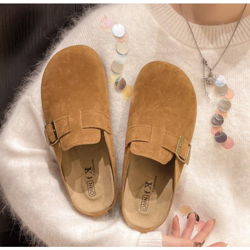 2025 Retro Suede Clogs for Women Clogs Soft Footbed Mules Slipper Comfort Potato Shoes with Arch Support Beach Sandal irl