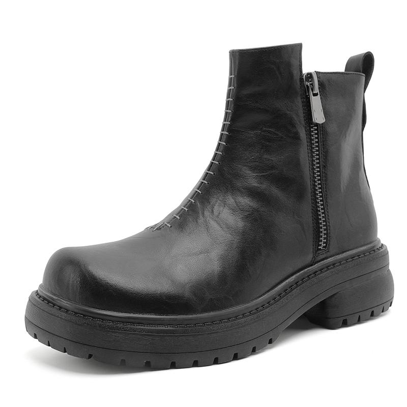 

Men s Black boots Designer luxury style Office or Business 38-46 hot selling Outdoor Trendy Street Autumn/Winter Thick bottomed 46 чорний