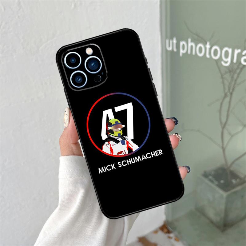

Schumacher Formula 1 F1 Phone Case For iPhone 16 15 13 12 Mini 11 14 Pro Max X XR XS MAX Plus Cover Coque iPhone 16 Plus