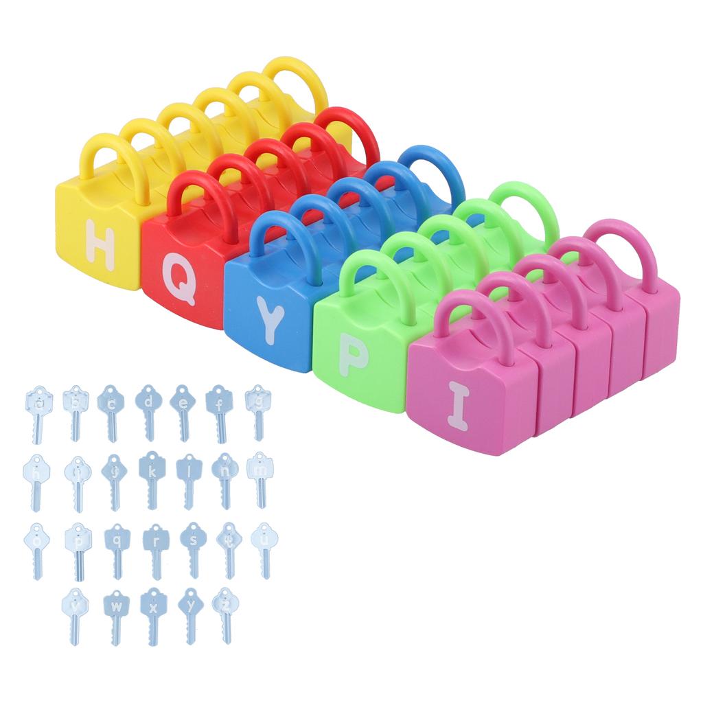 Learning Locks Alphabet Toys Educational Learning Locks Counting Toys Set for KidsLetter