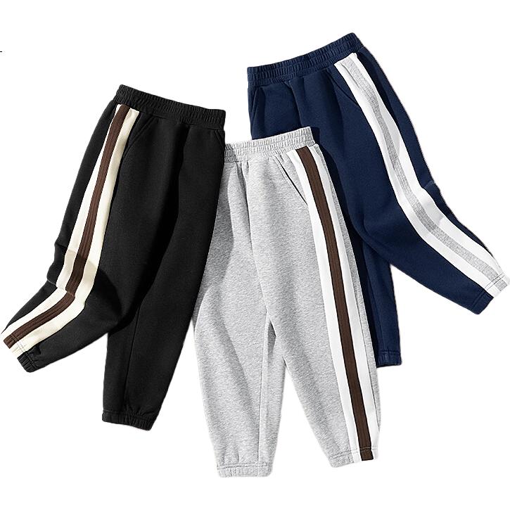 PEPCO Boys' Pants Spring And Autumn Style for Older Children, 2025 Thin Sports Patchwork Sweatpants, Children's Autumn Loose Long Pants