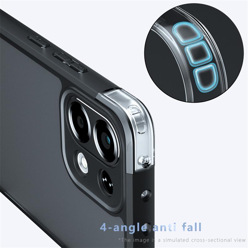 For oppo K13 5G Case oppo K13 5G Cover Bumper Luxury Matte PC + TPU Shockproof Anti-Fingerprint Protective Cover For oppo K13 5G