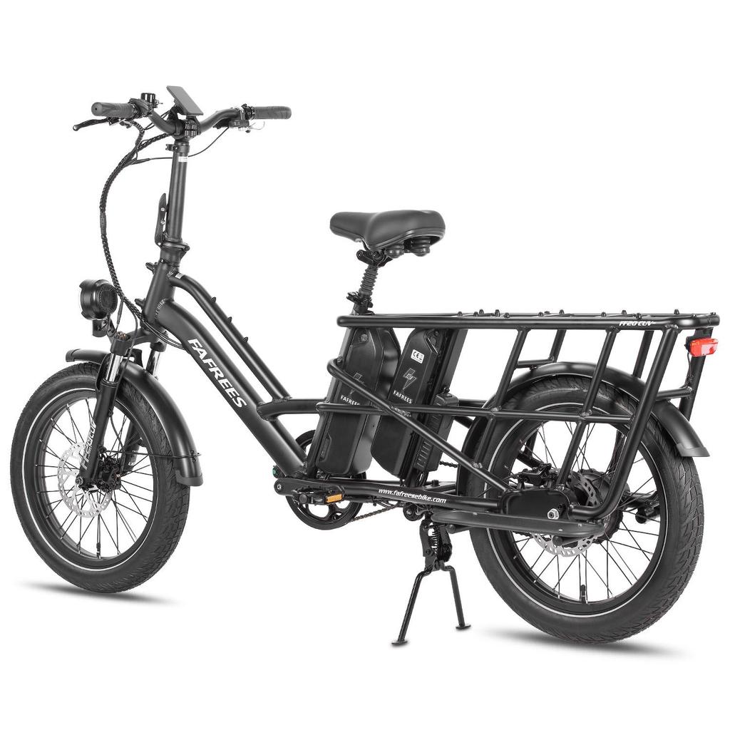 FAFREES FF20 CUV Outdoor Electric Freight Bicycle 48V12Ah Dual Battery 250W Motor Urban Commuting Electric Bike 20 Inch Fat Tires Convenient E-Bike