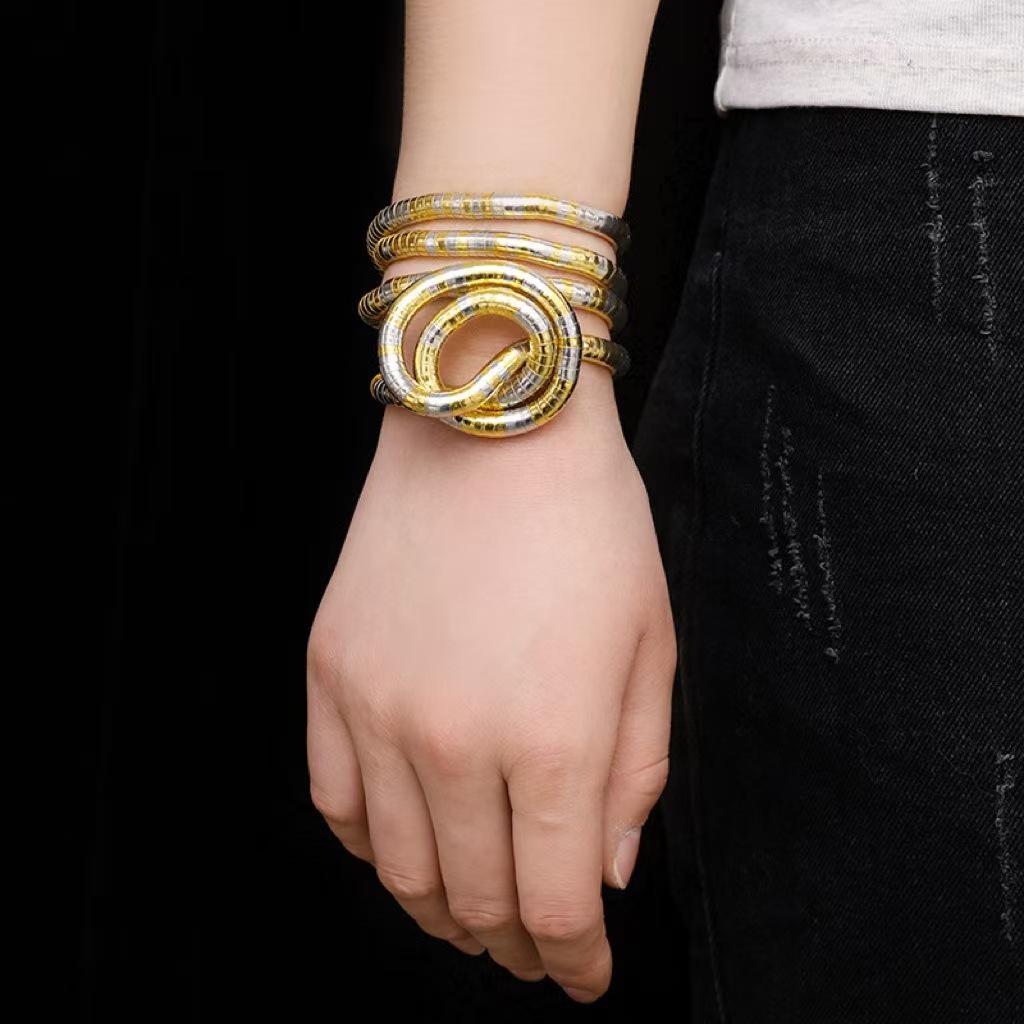Versatile Snake-Shaped Punk Choker Necklace & Bracelet