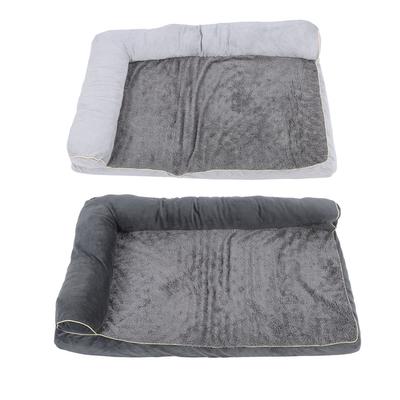 Sofa-łóżko dla zwierząt, krótki plusz, wypełnienie gąbką, miękkie, zmywalne, wygodne, łóżko-kanapa dla psa na wszystkie pory roku