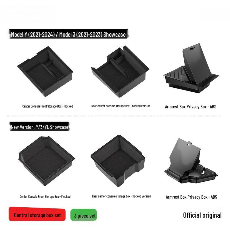Compatible Armrest, Console, and Trim Accessories for Tesla Model 3/Y