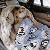 snoopys Throw Blanket for Couch cartoon dog Soft Fuzzy Plush Blanket 50x60 Inches Multiple Sizes Bedspreads for All Seasons