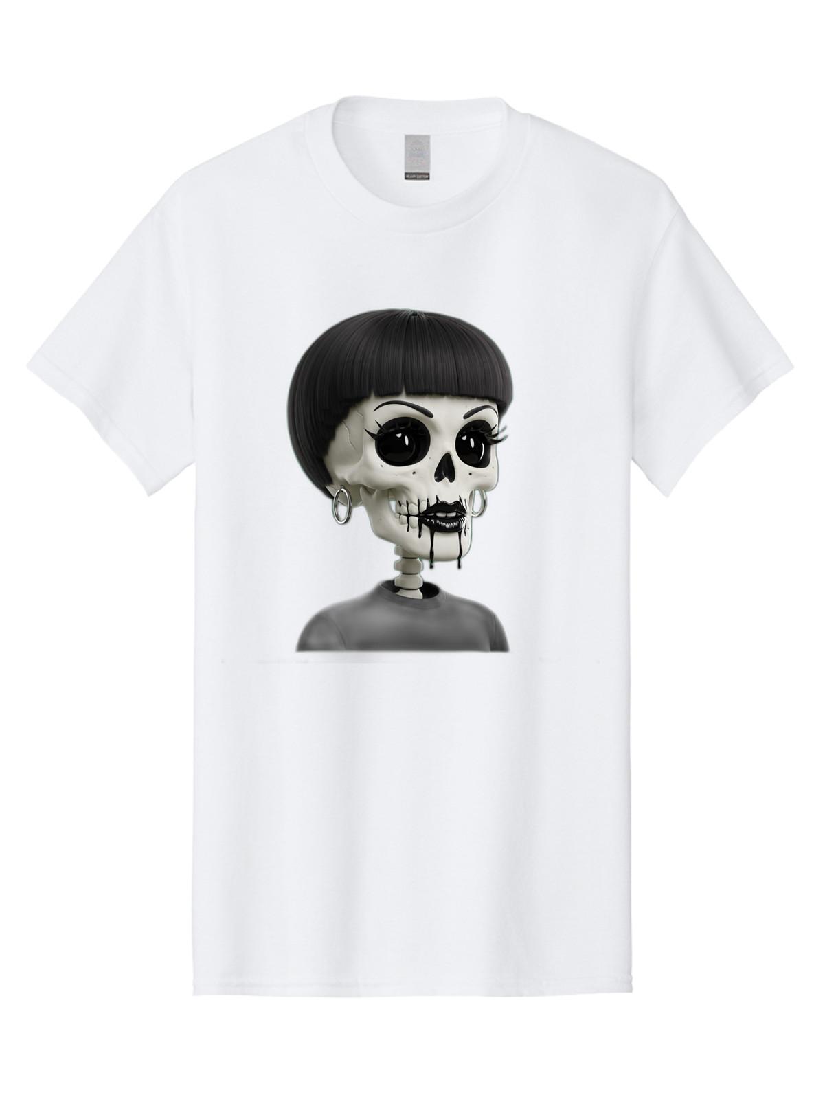 Gothic-Skeleton Mens Graphic Tee, 100% Cotton, Casual Summer Wear S разноцветный