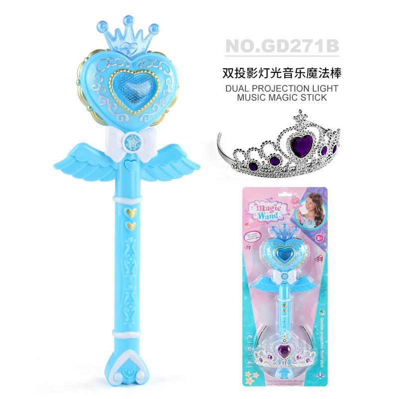 

Детские украшения Легкая музыка Волшебная палочка феи Детская игра Детские украшения Светящаяся игрушка синий