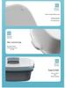 Thick Plastic Handheld Storage Basket for Bathroom, Kitchen, Cosmetics, and Cleaning Tools