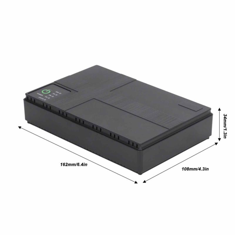 UPS Battery Backup 10400mAh 5V 9V 12V 2A POE 15V 24V 1A Output Uninterruptible Power Supply 85-265V EU Plug